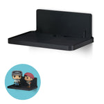 6.7" WIDE FLOATING ADHESIVE SHELF (200) W/ CABLE ACCESS FOR CAMERAS, BABY MONITORS, PLANTS & MORE (172MM X 105MM / 6.7” X 4.1”)