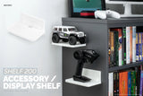6.7" WIDE FLOATING ADHESIVE SHELF (200) W/ CABLE ACCESS FOR CAMERAS, BABY MONITORS, PLANTS & MORE (172MM X 105MM / 6.7” X 4.1”)
