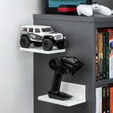 6.7" WIDE FLOATING ADHESIVE SHELF (200) W/ CABLE ACCESS FOR CAMERAS, BABY MONITORS, PLANTS & MORE (172MM X 105MM / 6.7” X 4.1”)