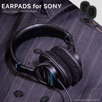 PREMIUM SONY MDR-7506 / V6 / CD900ST REPLACEMENT EARPADS - MICRO SUEDE - BLACK
