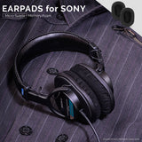 PREMIUM SONY MDR-7506 / V6 / CD900ST REPLACEMENT EARPADS - MICRO SUEDE - BLACK