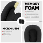 PREMIUM SONY MDR-7506 / V6 / CD900ST REPLACEMENT EARPADS - MICRO SUEDE - BLACK
