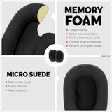 PREMIUM SONY MDR-7506 / V6 / CD900ST REPLACEMENT EARPADS - MICRO SUEDE - BLACK
