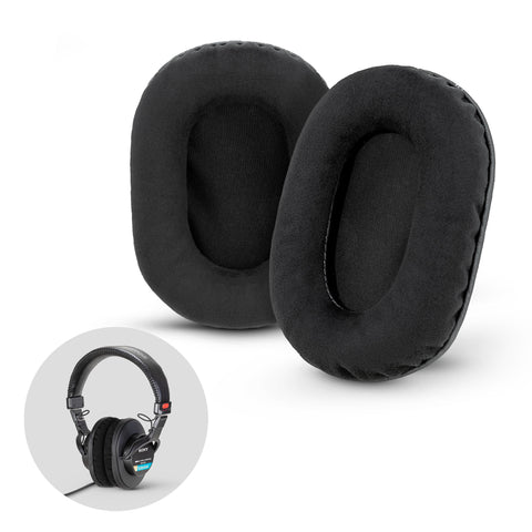 PREMIUM SONY MDR-7506 / V6 / CD900ST REPLACEMENT EARPADS - MICRO SUEDE - BLACK