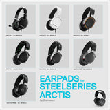 STEELSERIES ARCTIS ENHANCED GAMING EARPAD WITH COOLING GEL & MEMORY FOAM - DESIGNED FOR MOST ARCTIS HEADSETS