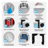IPAD & ANDROID ADHESIVE DESK MOUNTED TABLET HANGER HOLDER - TDM01