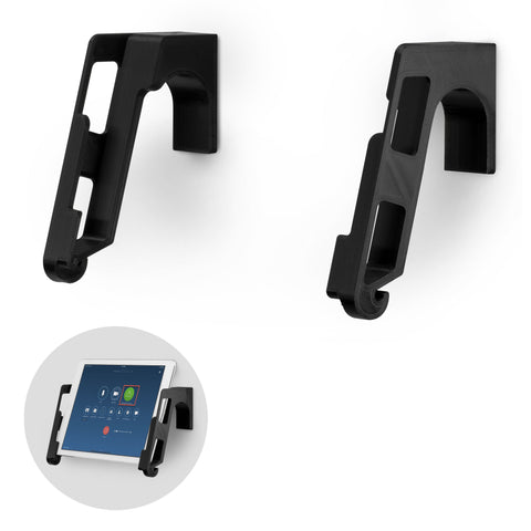 UNIVERSAL WALL MOUNTED IPAD AND ANDROID TABLET STAND HANGER HOLDER - TWM02 - BLACK