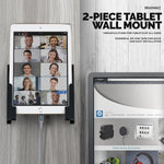 UNIVERSAL WALL MOUNTED IPAD AND ANDROID TABLET STAND HANGER HOLDER - TWM02 - BLACK