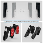 UNIVERSAL WALL MOUNTED IPAD AND ANDROID TABLET STAND HANGER HOLDER - TWM02 - BLACK