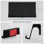 ADHESIVE WALL MOUNTED IPAD AND ANDROID TABLET STAND HANGER - TM03 - BLACK[EOL]