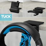 TUCK - FOLDABLE UNDER DESK HEADPHONE HANGER