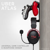 UBERATLAS - ÉDITION UNIVERSELLE - DOUBLE MANETTE DE JEU ET SUPPORT POUR CASQUE - NOIR