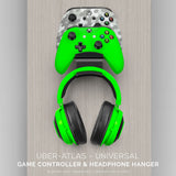 UBERATLAS - UNIVERSAL EDITION - DUAL GAME CONTROLLER AND HEADPHONE HANGER - BLACK
