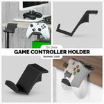 SUR LE BUREAU UNIVERSEL GAME CONTROLLER CINTRE (UGC3) SUPPORT - 2 PACK - NOIR