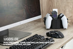 Double contrôleur de jeu, télécommande TV et support de bureau de stockage, réduit l'encombrement, manette de jeu universelle adaptée à UGDS-01