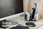 DUAL GAME CONTROLLER & TABLET PHONE DESKTOP HOLDER - UNIVERSAL DESIGN FOR MOST GAMEPADS & TABLET, REDUCE CLUTTER & STAY ORGANIZED  UGDS-02