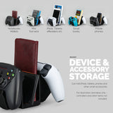 DUAL GAME CONTROLLER & TABLET PHONE DESKTOP HOLDER - UNIVERSAL DESIGN FOR MOST GAMEPADS & TABLET, REDUCE CLUTTER & STAY ORGANIZED  UGDS-02