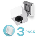 WALL MOUNT FOR WYZE CAM V2 SECURITY CAMERA - 3 PACK - WHITE - WHITE