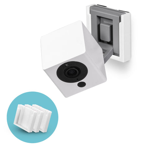 WALL MOUNT FOR WYZE CAM V2 SECURITY CAMERA - 3 PACK - WHITE - WHITE