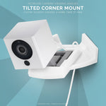TILTED CORNER MOUNT FOR WYZE CAM V2 SECURITY CAMERA - WHITE