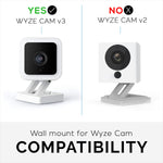 WYZE CAM V3 (3 PACK) ADHESIVE WALL MOUNT - EASY TO INSTALL, NO SCREWS & MESS