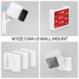 WYZE CAM V3 (PAQUET DE 3) SUPPORT MURAL ADHÉSIF - FACILE À INSTALLER, PAS DE VIS ET DE DÉSORDRE 