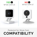 PEDESTAL MOUNT FOR WYZE CAM V3 SMART SECURITY CAMERA, DESKTOP, WALL & CEILING