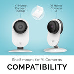 SCREWLESS WALL SHELF FOR YI HOME SECURITY CAMERAS - WHITE
