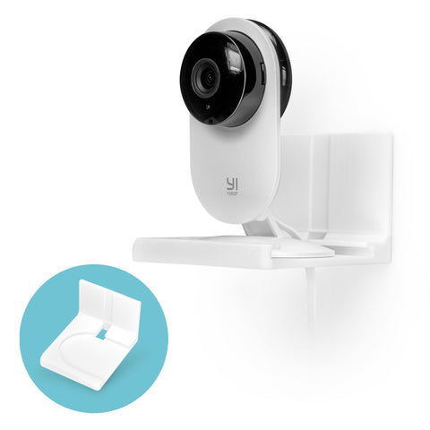 SCREWLESS WALL SHELF FOR YI HOME SECURITY CAMERAS - WHITE