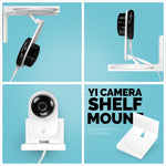 SCREWLESS WALL SHELF FOR YI HOME SECURITY CAMERAS - WHITE