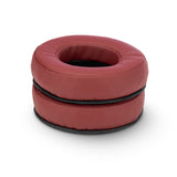 HEADPHONE MEMORY FOAM EARPADS - ROUND - PU LEATHER(VARIOUS COLOURS)