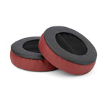 HEADPHONE MEMORY FOAM EARPADS - ROUND - PU LEATHER(VARIOUS COLOURS)