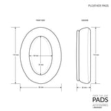 OVAL REPLACEMENT EARPADS - SUITABLE FOR MANY HEADPHONES - VARIOUS COLOURS