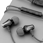 Écouteurs IEM à isolation phonique Jive avec télécommande à 3 boutons et microphone - Noir