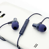 Jive Noise Isolating IEM Earphones w/ 3 Button Remote & Microphone - Blue