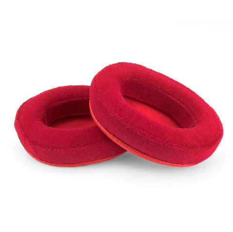 VELOUR OVAL REPLACEMENT EARPADS - SUITABLE FOR MANY HEADPHONES - VARIOUS COLOURS