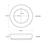 HEADPHONE MEMORY FOAM EARPADS - ROUND - HYBRID