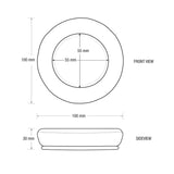 HEADPHONE MEMORY FOAM EARPADS - ROUND - HYBRID