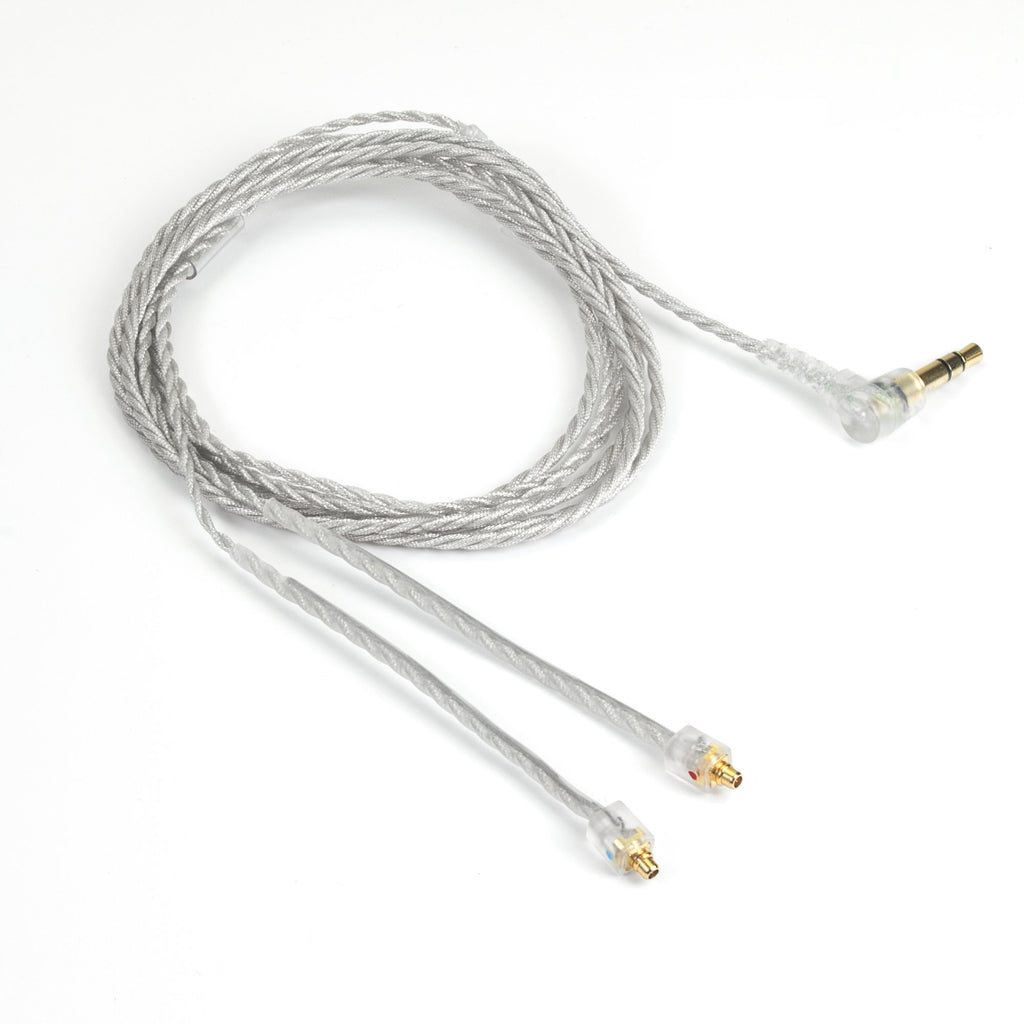 FROSTY SILVER PREMIUM EARPHONE CABLE WITH MMCX CONNECTOR 3.5 MM