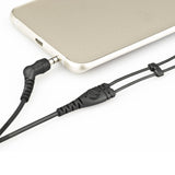 Écouteurs IEM sport à isolation phonique XFit XF-200 avec télécommande à 3 boutons et microphone 