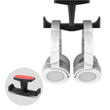 BIGT - UNDER DESK DUAL HEADPHONE HANGER STAND - BLACK