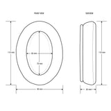 HYBRID OVAL REPLACEMENT MEMORY FOAM EARPADS - SUITABLE FOR MANY HEADPHONES